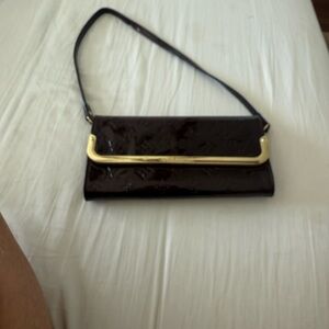 Louis Vuitton Black and Gold Clutch